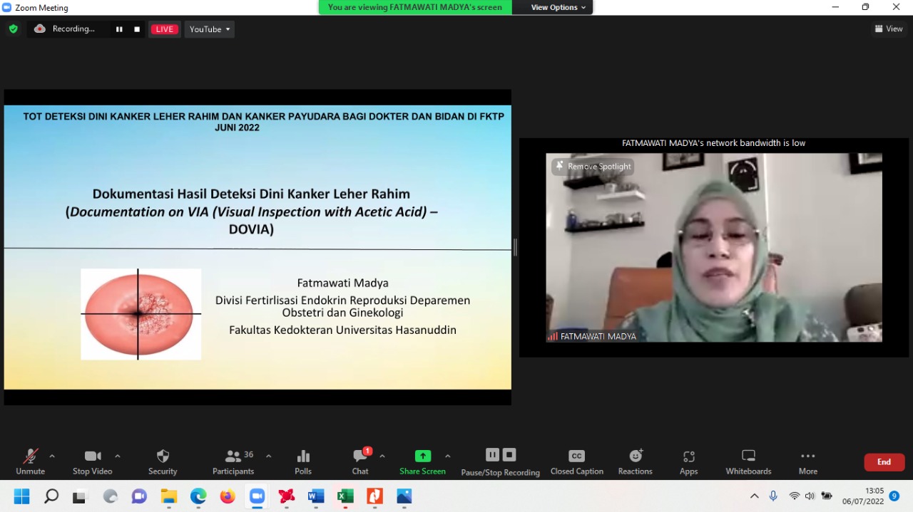 Pelatihan Deteksi Dini Kanker Payudara dan Kanker Leher Rahim bagi Dokter dan Bidan di FKTP Angk. I Prov. Sulawesi Utara
