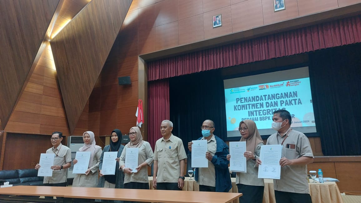 Penandatanganan Komitmen dan Pakta Integritas di BBPK Makassar Tahun 2024
